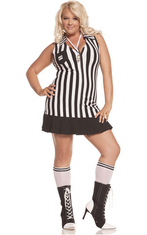 Referee Umpire Adult Plus Size Costume