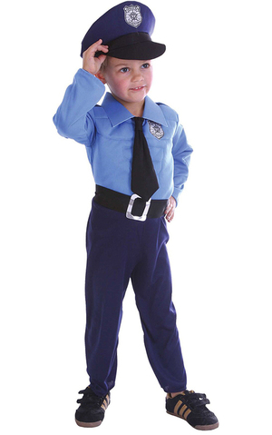 Policeman Toddler Child Costume