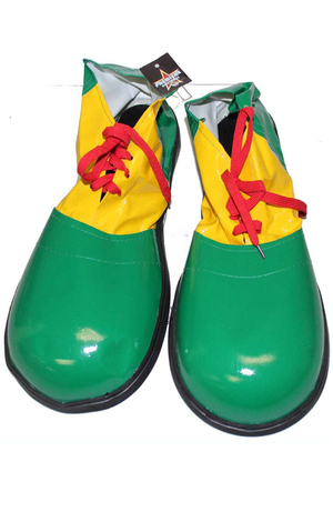 Deluxe Green Adult Clown Shoes