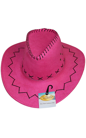 Hot Pink Outback Cowboy Adult Hat