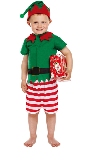 Boy's Elf Child Christmas Costume