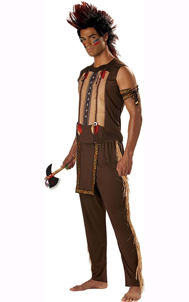 NOBLE CHEROKEE INDIAN WARRIOR ADULT MENS COSTUME | eBay