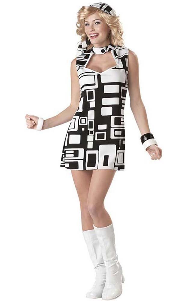 Groovy Chick 70s Disco Adult Costume - CALIFORNIA
