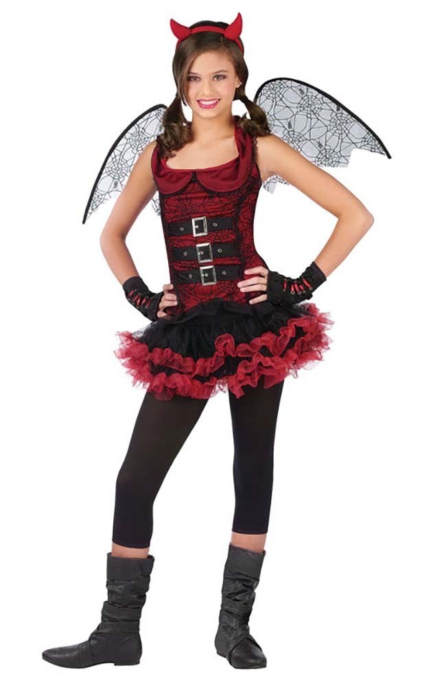 DEVIL EVIL WINGS CUTE GIRLS CHILD SCARY FANCY DRESS HALLOWEEN COSTUME eBay