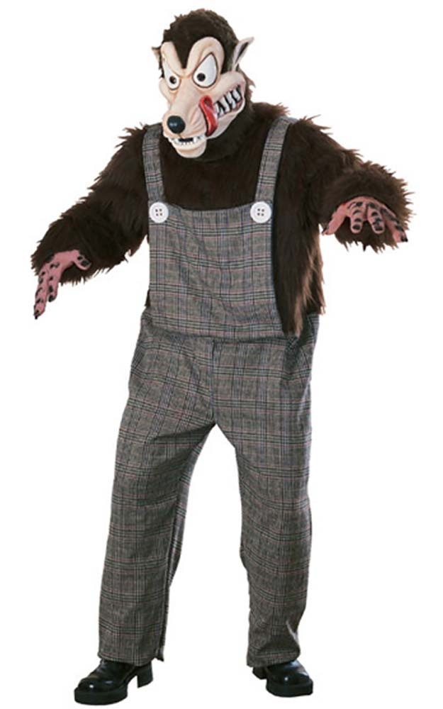 BRAND NEW ADULT BIG BAD WOLF FANCY DRESS HALLOWEEN ANIMAL COSTUME eBay
