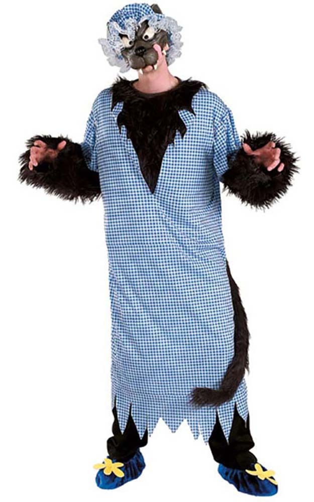 THE BIG BAD WOLF ADULT MENS NURSERY RHYME FANCY DRESS HALLOWEEN COSTUME eBay