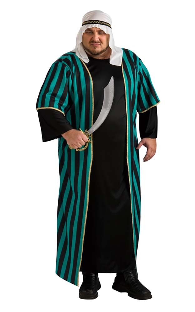 ARAB SHEIK ARABIAN ADULT MENS PLUS SIZE FANCY DRESS UP HALLOWEEN ...