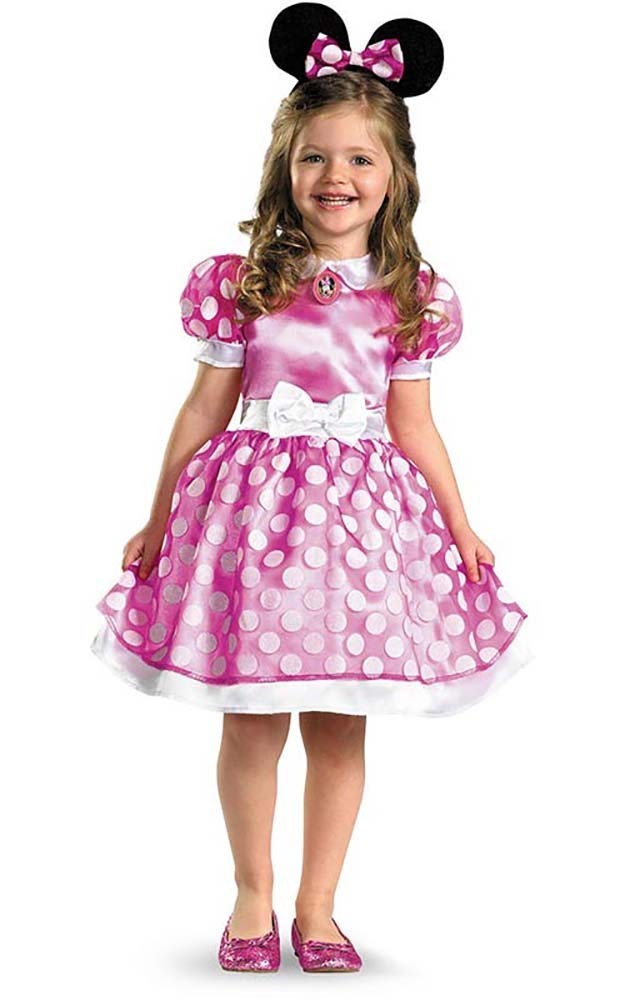 LICENSED MINNIE MOUSE GIRLS TODDLER & CHILD PINK DRESS BOOK WEEK ...