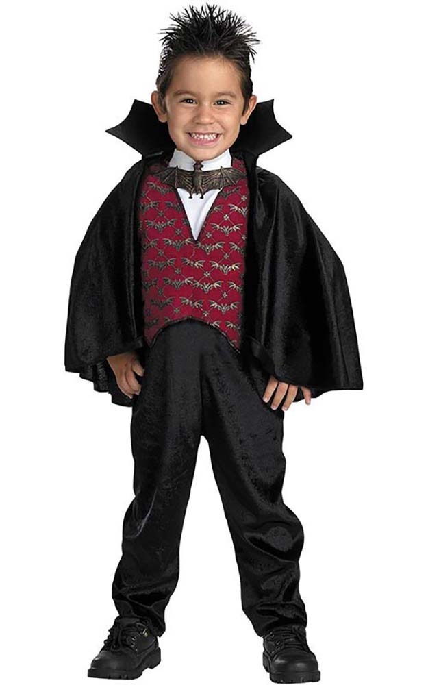 LITTLE COUNT DRACULA VAMPIRE TODDLER BOYS FANCY DRESS HALLOWEEN COSTUME