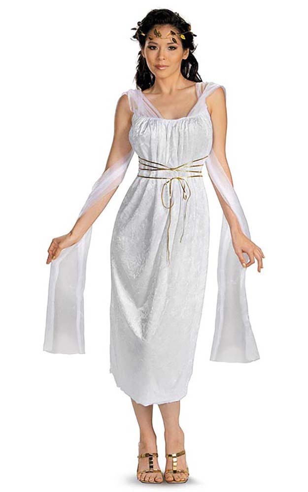 ROMAN GREEK GODDESS TOGA ADULT WOMENS FANCY DRESS HALLOWEEN COSTUME | eBay