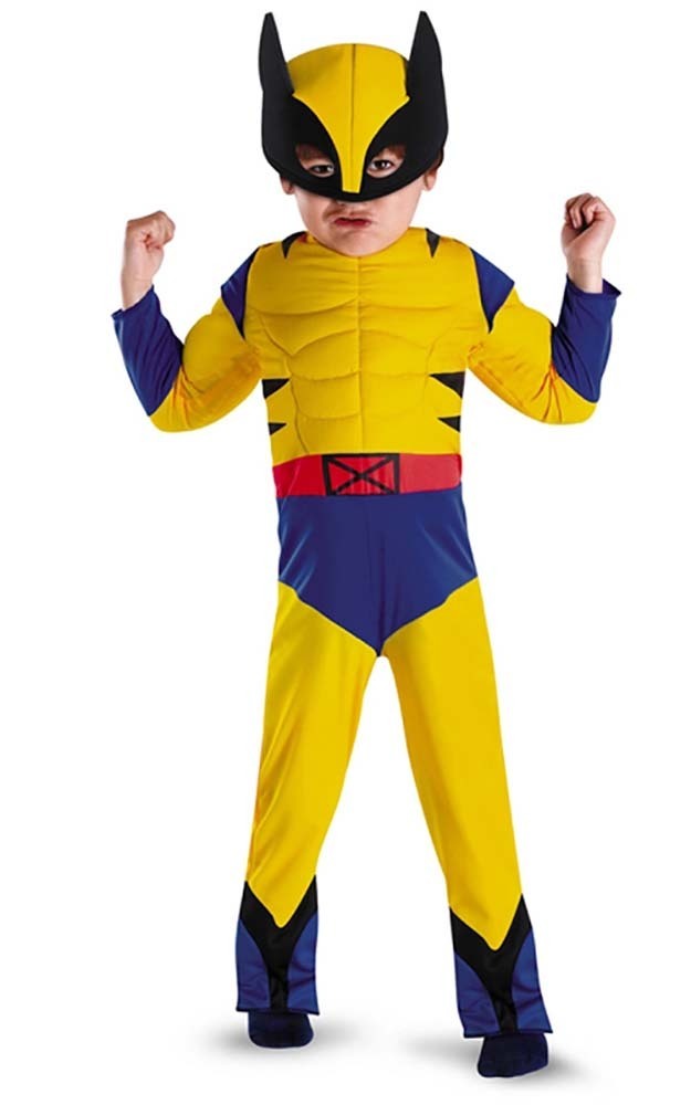 Child Marvel Wolverine Fancy Dress Costume Superhero Xmen