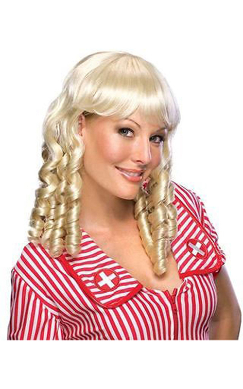 Blonde Baby Doll Farm Girl Goldie Locks Wig - SECRET WISHES