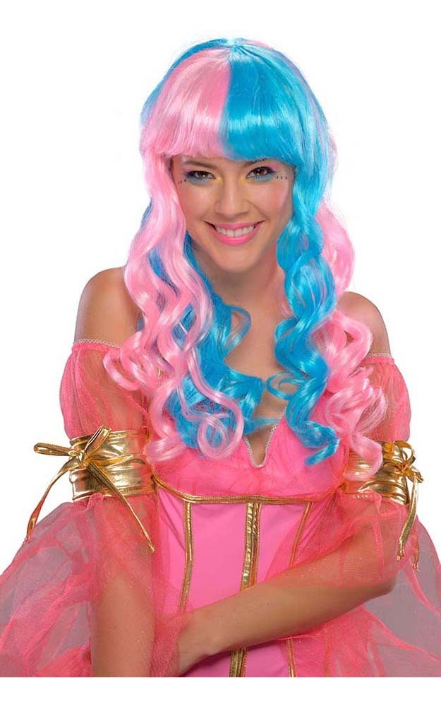 Pink And Blue Candy Fairy Adult Wig RUBIES