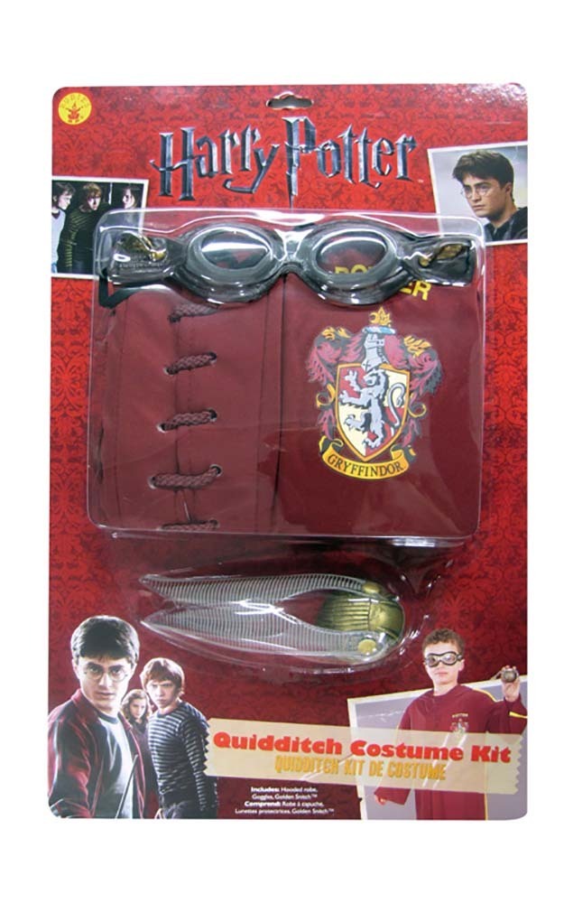 LICENSED HARRY POTTER QUIDDITCH COSTUME ACCESSORY KIT SNITCH GOGGLES ROBE eBay