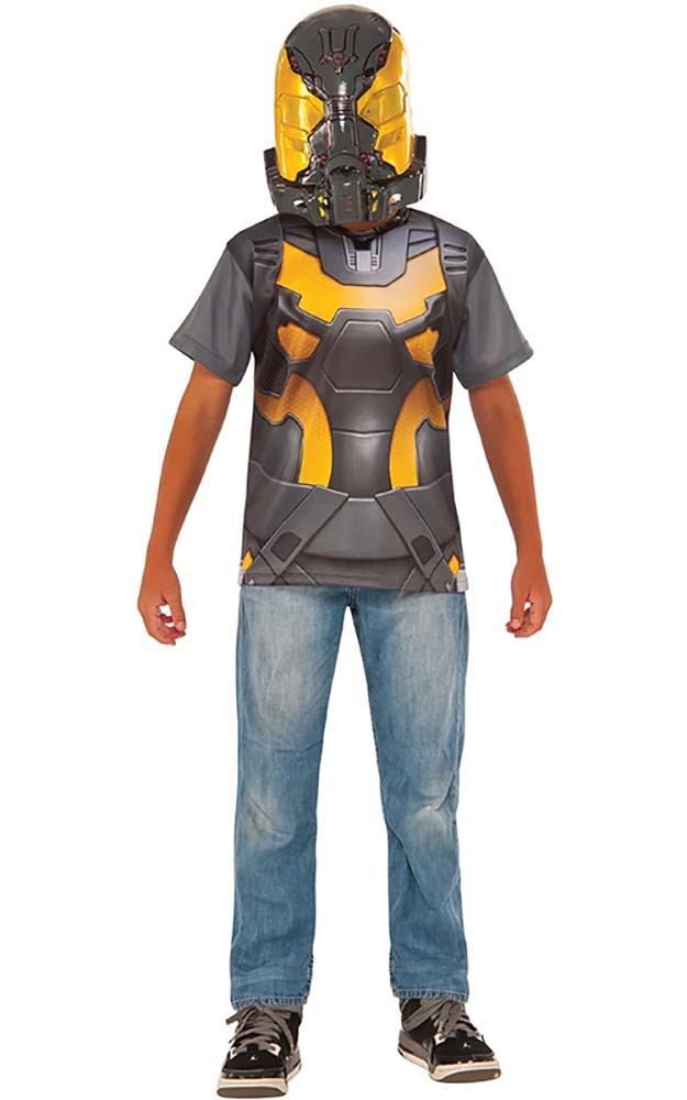 LICENSED YELLOW JACKET CHILD BOYS SUPERHERO ANTMAN DRESS UP HALLOWEEN