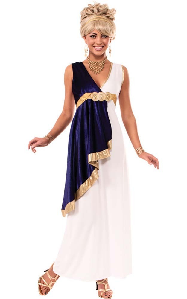 GRECIAN GREEK GODDESS APHRODITE TOGA ADULT WOMENS FANCY DRESS HALLOWEEN ...
