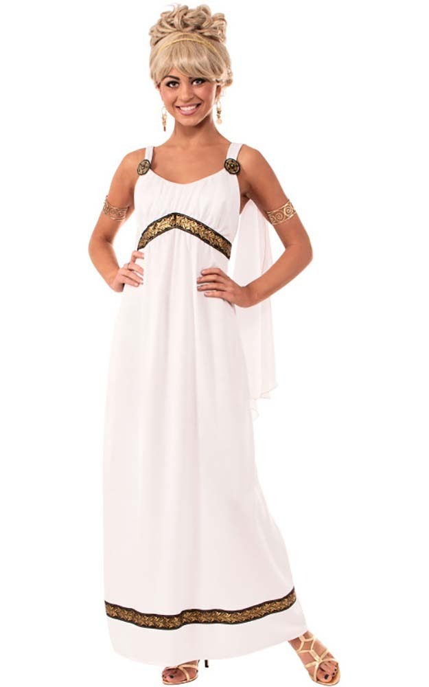 GRECIAN GREEK GODDESS TOGA ADULT WOMENS FANCY DRESS HALLOWEEN COSTUME ...