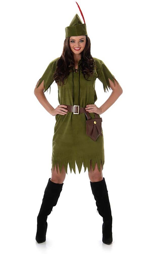 PETER PAN NEVERLAND GIRL ADULT WOMENS FANCY DRESS HALLOWEEN COSTUME eBay