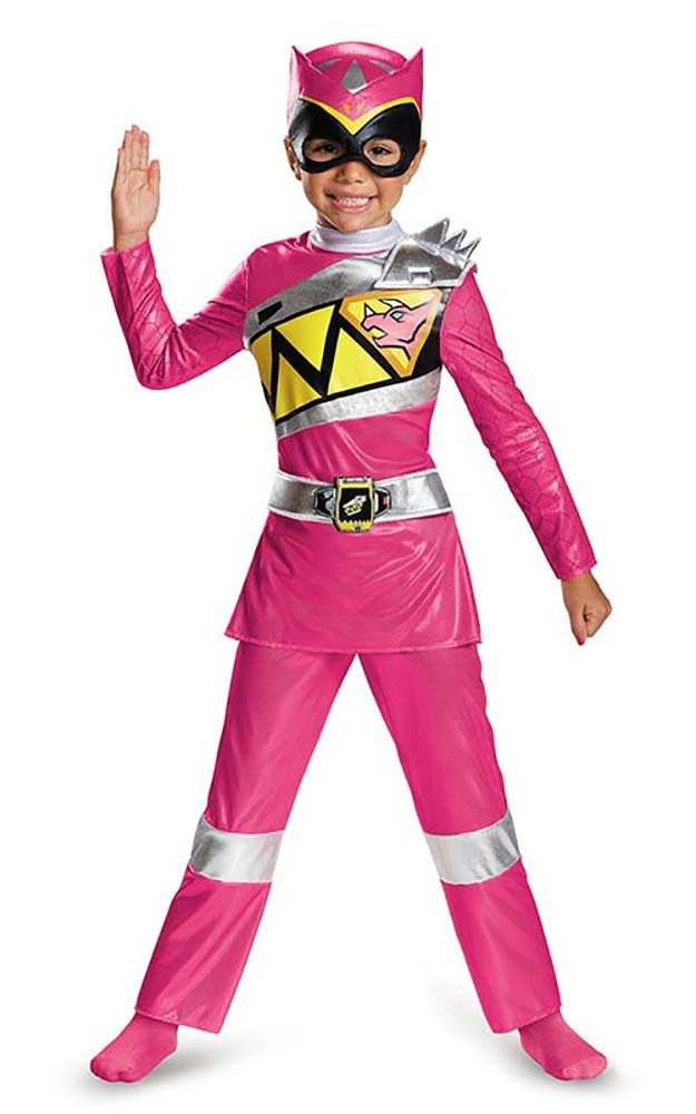 Pink Power Ranger Dino Charge Child Deluxe Costume DISGUISE