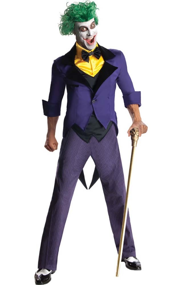 THE JOKER PURPLE SUIT BATMAN ADULT MENS LICENSED FANCY DRESS HALLOWEEN