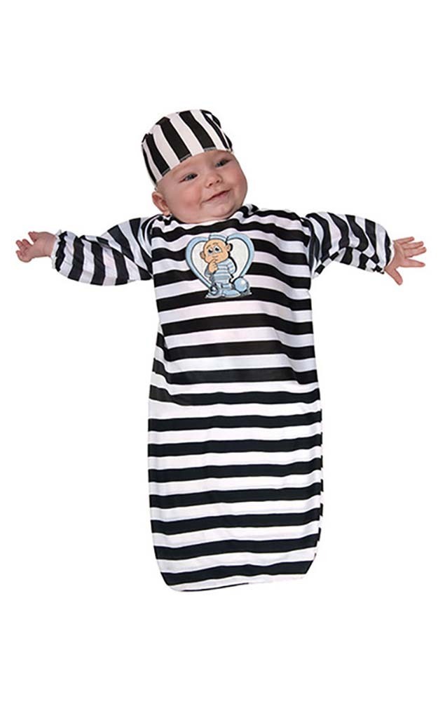 CONVICT BABY JAIL FANCY DRESS HALLOWEEN GAOL BUNTING COSTUME | eBay