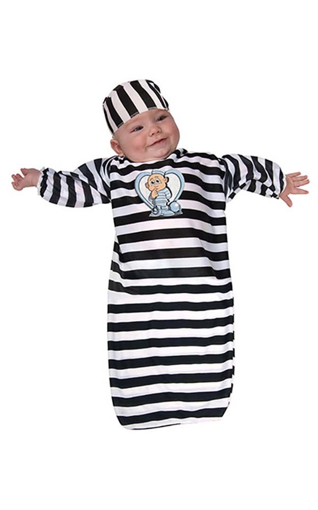 CONVICT BABY JAIL FANCY DRESS HALLOWEEN GAOL BUNTING COSTUME eBay