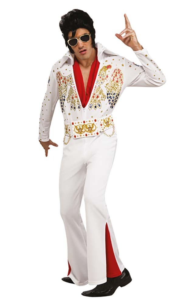 LICENSED DELUXE ELVIS KING ROCK N ROLL JUMPSUIT 50s 60s ADULT MENS COSTUME eBay