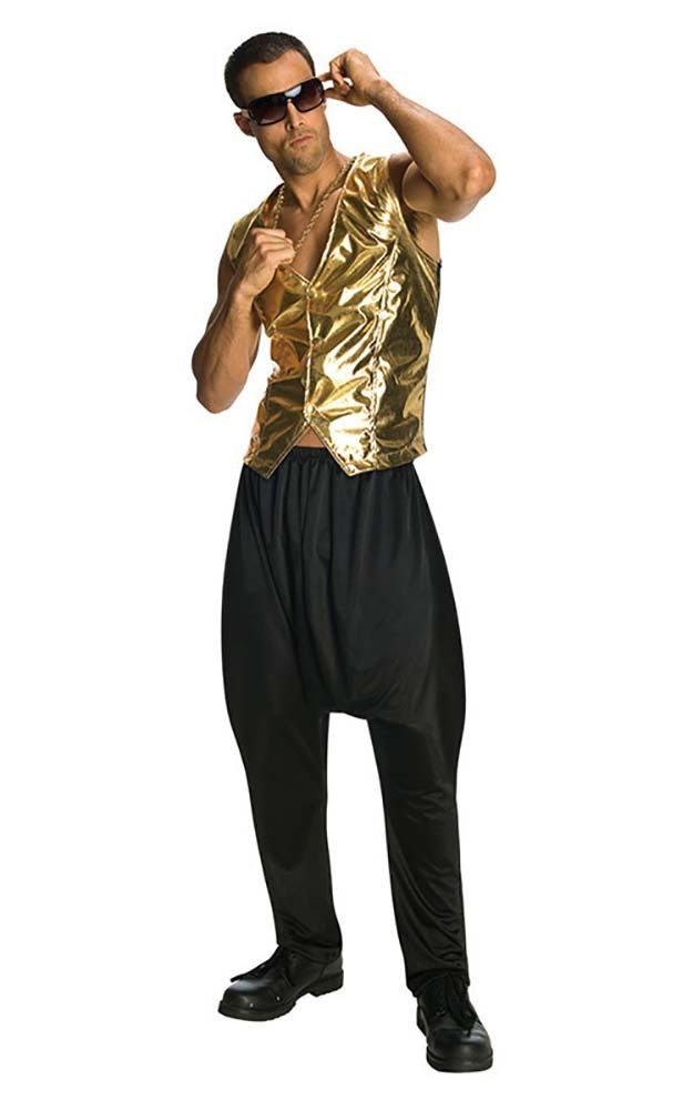 Mc Hammer Rapper Gold Adult Vest | Costume Crazy