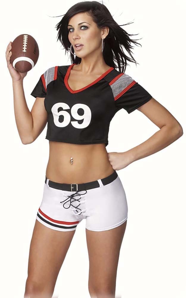 ADULT WOMENS WIDE RECEIVER SEXY GRIDIRON FOOTBALL FANCY DRESS HALLOWEEN  COSTUME | eBay