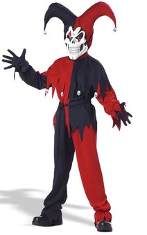 CHILD BOYS DEVIOUS EVIL JESTER CLOWN
