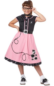 50's Sweetheart Child Rockabilly Dress Costume