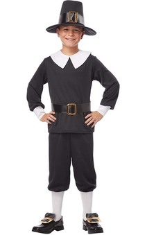 Pilgrim Boy Child Peasant Colonial Costume