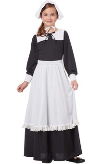 Pilgrim Girl Child Peasant Colonial Costume