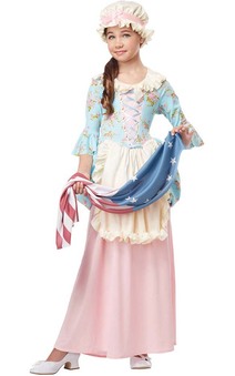 Colonial Lady Child Martha Washington Costume
