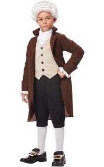 Benjamin Franklin Colonial Man Child Costume
