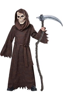 Ancient Grim Reaper Child Costume With Skull Mask