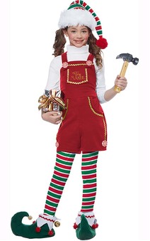 Toymaker Elf Child Christmas Workshop Costume