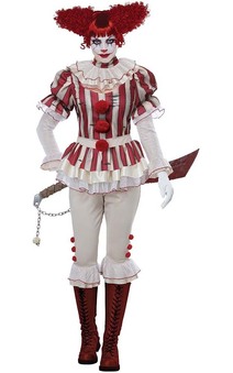 Sadistic Clown Evil Scary Adult Costume
