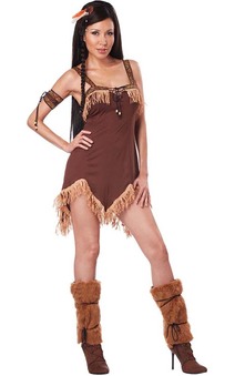 Sexy Indian Princess Adult Wild West Costume