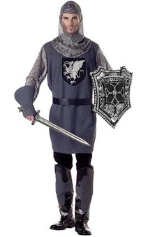 Adult Valiant Knight English Renaisance Costume