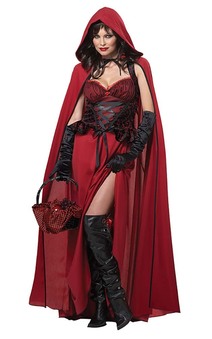 Dark Red Riding Hood Adult Costume