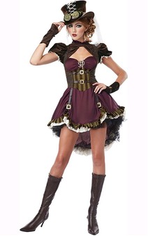 Steampunk Girl Adult 19th Century Western Victorian Costume