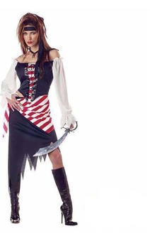 Ruby The Pirate Beauty Adult Buccaneer Costume