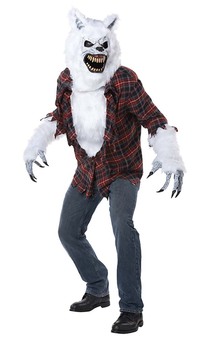 White Lycan Werewolf Adult Costume