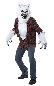 White Lycan Werewolf Adult Costume