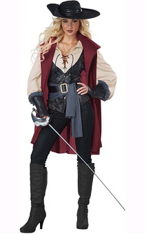 Lady Musketeer Adult French Renaissance Costume