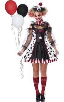 Twisted Clown Adult Circus Horror Costume
