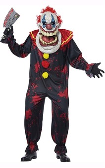 Die Laughing Adult Psycho Killer Clown Costume