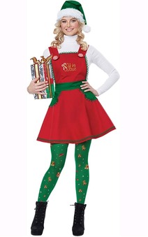 Elf In Charge Adult Christmas North Pole Workshop Costume