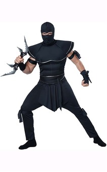 Stealth Ninja Adult Japanes Warrior Costume